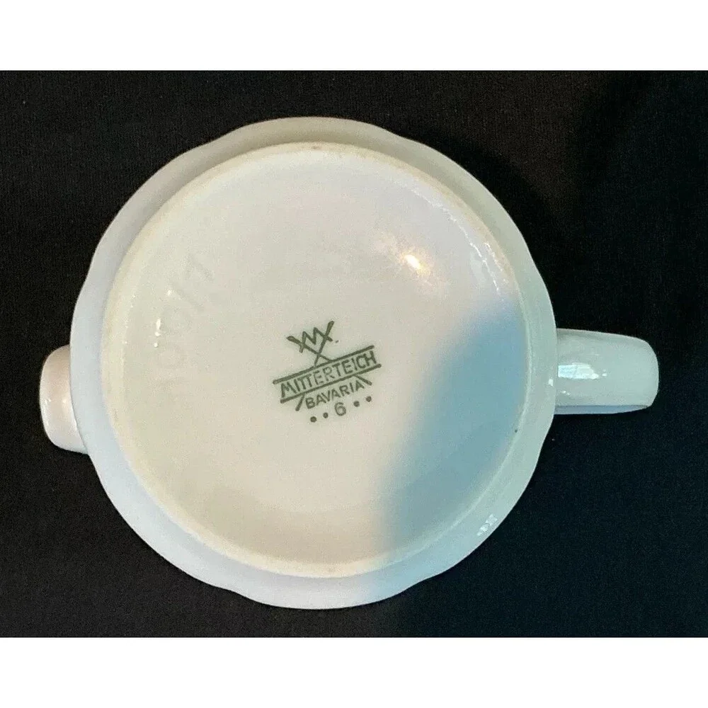 VTG Mitterteich Bavaria Sugar and Creamer Set w/Tray Cream Serverware High Tea